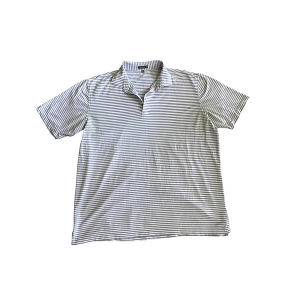 Peter Millar Summer Comfort Purple and White Polo Size XXL - Picture 1 of 3